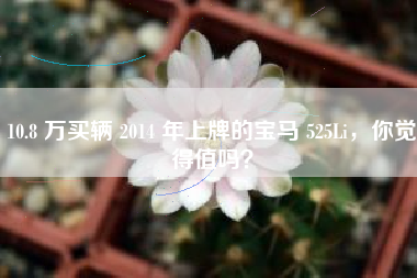 10.8 万买辆 2014 年上牌的宝马 525Li，你觉得值吗？