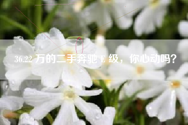 36.22 万的二手奔驰 E 级，你心动吗？