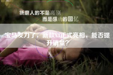 宝马发力了，新款X3正式亮相，能否提升销量？
