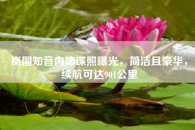 岚图知音内饰谍照曝光，简洁且豪华，续航可达901公里